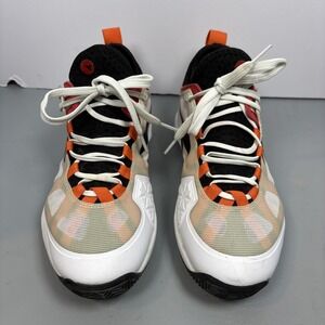 Diadora D-Skin‎ Tennis Shoes Orange Black White Athletic Lace Up Men Size